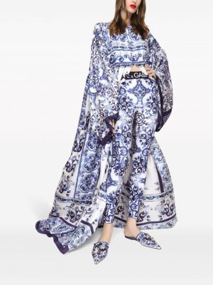 Robe de soirée en soie à imprimé Dolce & Gabbana