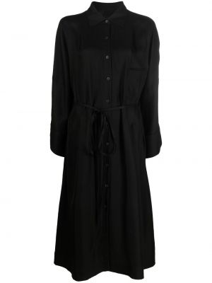 Памучна рокля тип риза Ziggy Chen черно