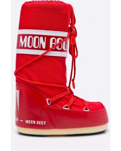 Найлонови ботуши Moon Boot червено
