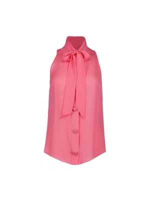 Kragen bluse mit schleife Moschino pink