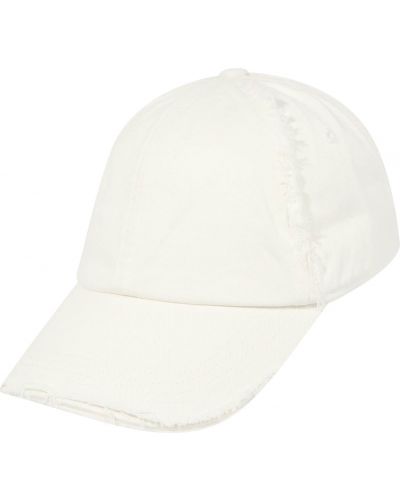 Памучна шапка с козирки Weekday бяло