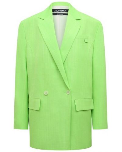 Пиджак из вискозы Jacquemus, зеленый