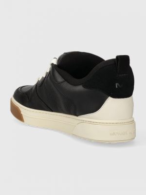 Bőr sneakers Michael Kors fekete