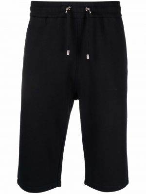 Pantalones cortos deportivos con cordones Balmain negro