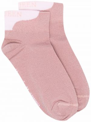 Чорапи Alexander Mcqueen розово