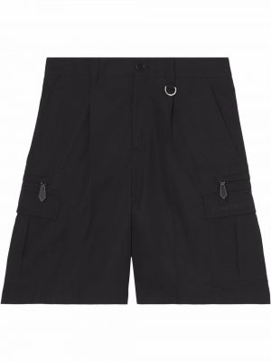 Bomull bermudashorts Burberry svart