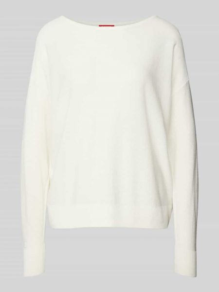 Dzianinowy sweter z wiskozy Esprit biały