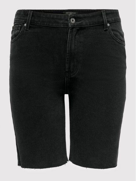 Szorty jeansowe Only Carmakoma czarne