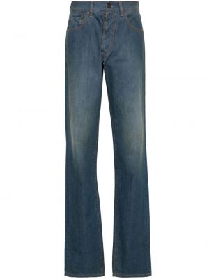 Bavlnené džínsy s rovným strihom Maison Margiela modrá