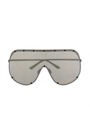 Oversize saulesbrilles Rick Owens melns