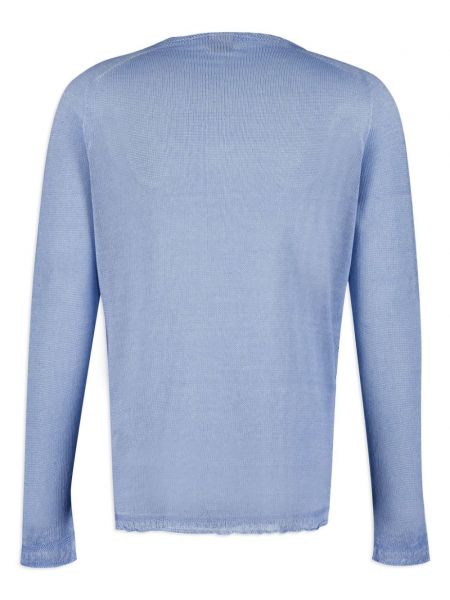 Lniany sweter z okrągłym dekoltem 120% Lino