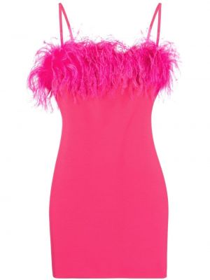 Mini-abito con piume P.a.r.o.s.h. rosa