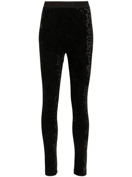 Velour leggings Versace Jeans Couture sort