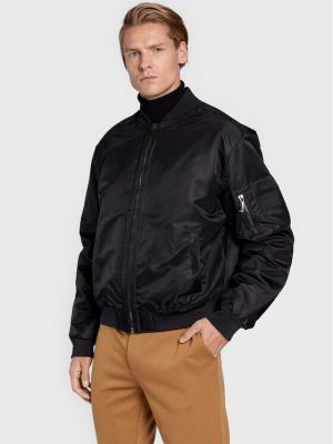 Prijelazna jakna bootcut Calvin Klein crna