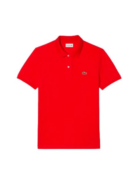 Koszulka slim fit Lacoste czerwona