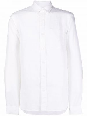 Lněná košile Vince bílá