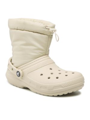 Členkové topánky Crocs béžová
