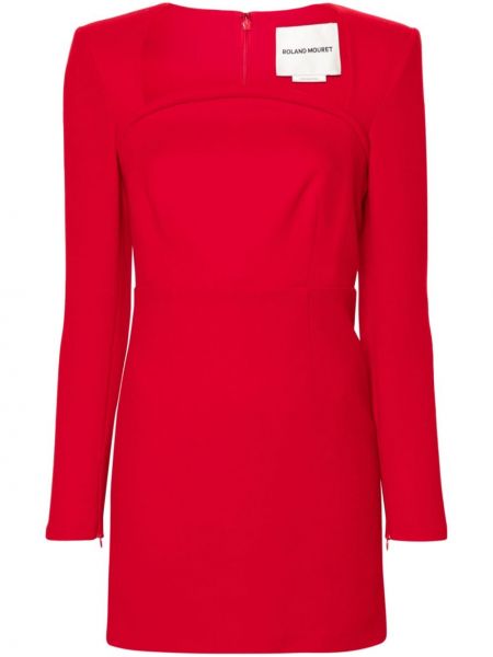 Μάλλινη μάξι φόρεμα Roland Mouret κόκκινο