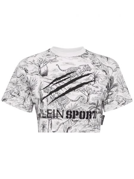 Sportliche t-shirt mit print Plein Sport
