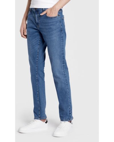 Straight leg jeans Solid blu