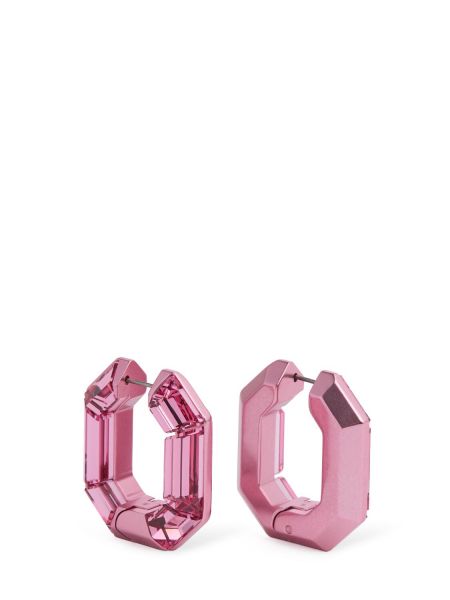 Kiteitä vanne korvakorut Swarovski pinkki