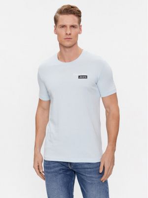 T-shirt slim Calvin Klein Jeans bleu