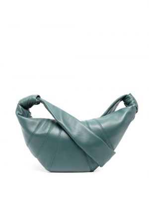 Δερμάτινη τσάντα χιαστί με φερμουάρ Lemaire πράσινο