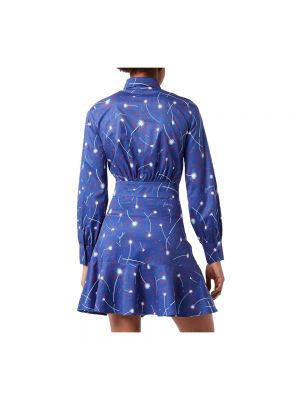 Mini vestido de algodón Love Moschino azul
