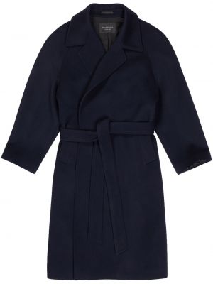 Kašmírový kabát Balenciaga modrá