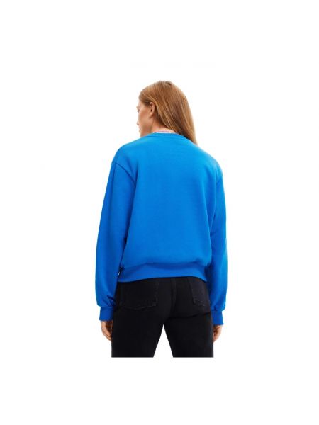 Sweatshirt mit print Desigual blau