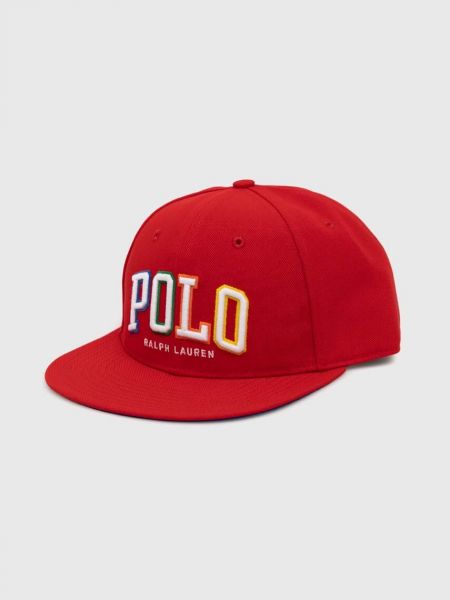 Kšiltovka s aplikacemi Polo Ralph Lauren červená