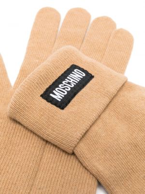 Strick handschuh Moschino beige