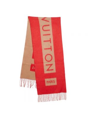 Szal z kaszmiru Louis Vuitton Vintage czerwona