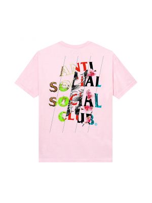 Футболка Anti Social Social Club розовая