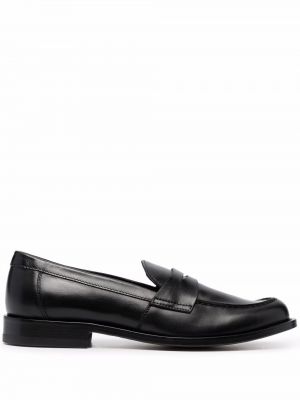 Leder loafer Scarosso schwarz