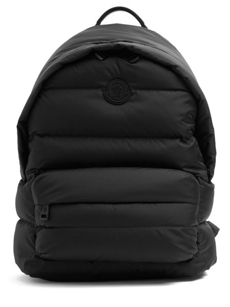 Ryggsäck i nylon i dun Moncler svart