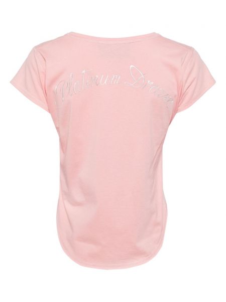 Bavlněné tričko Stella Mccartney růžové