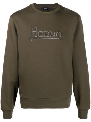 Sweatshirt mit stickerei Herno grün