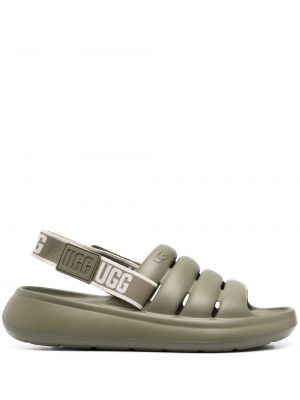 Prešívané sandále Ugg zelená