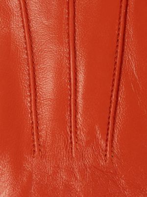 Кожаные перчатки Weikert-handschuhe оранжевые