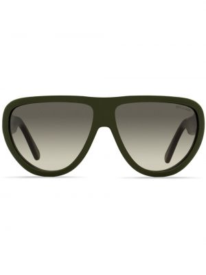 Oversized slnečné okuliare Moncler Eyewear zelená