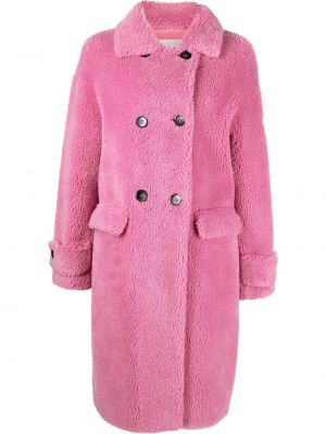 Παλτό Ermanno Firenze ροζ