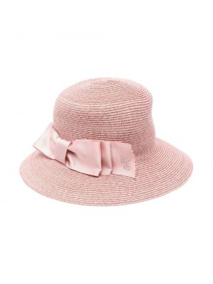 Cappello con fiocco intrecciato Monnalisa rosa