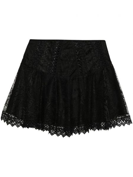 Mini suknja s čipkom Charo Ruiz Ibiza crna