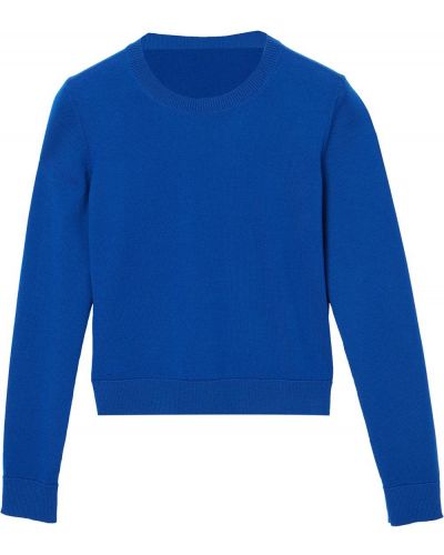 Jersey de punto manga larga de tela jersey Carolina Herrera azul