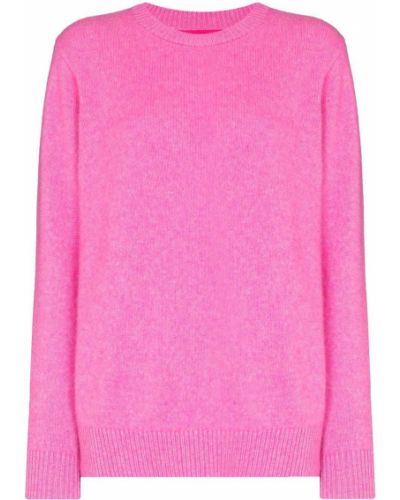 Jersey de cachemir de tela jersey con estampado de cachemira The Elder Statesman rosa