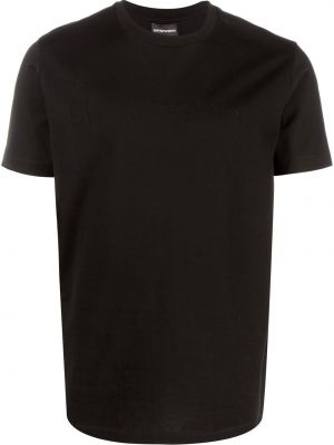 Tričko s potlačou Emporio Armani čierna