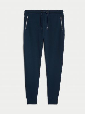 Sportovní kalhoty na zip Marks & Spencer modré