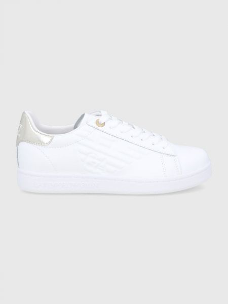 Kožne cipele Ea7 Emporio Armani bijela