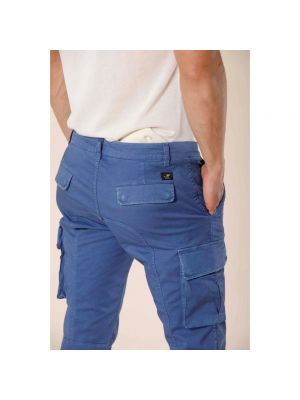 Spodnie cargo slim fit Mason's niebieskie